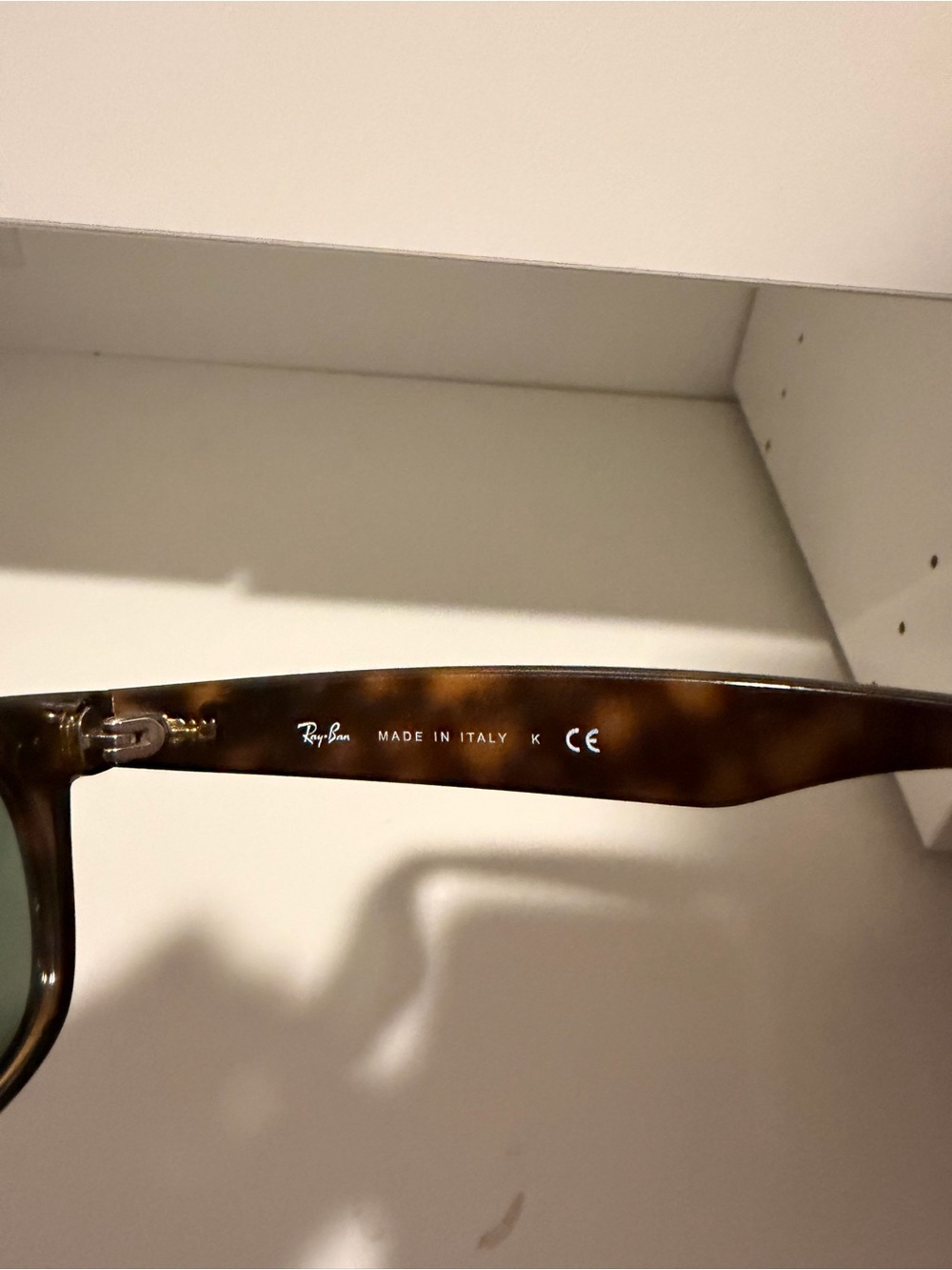 Ray-Ban RB2132 New Wayfarer Sunglasses Tortoise Brown Black - Picture 5 of 6